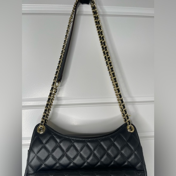 Black Diamond Quilt Handbag - Top Grain Cowhide leather - Picture 5 of 15